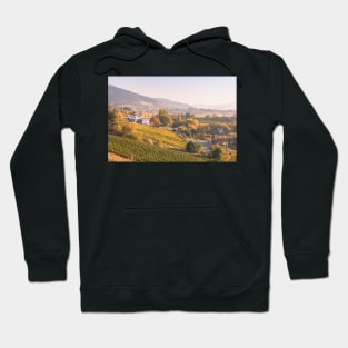 Autumn Sunset View of Vineyards - Naramata Bench Hoodie